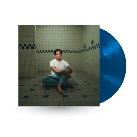 Vinyle bleu autographié - «Oublier hier» de Jules